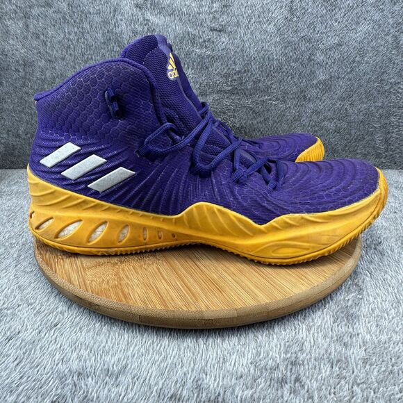 adidas Other - Adidas Crazy Explosive Shoes Mens Size 13.5 Purple Gold Basketball Boost Sneaker